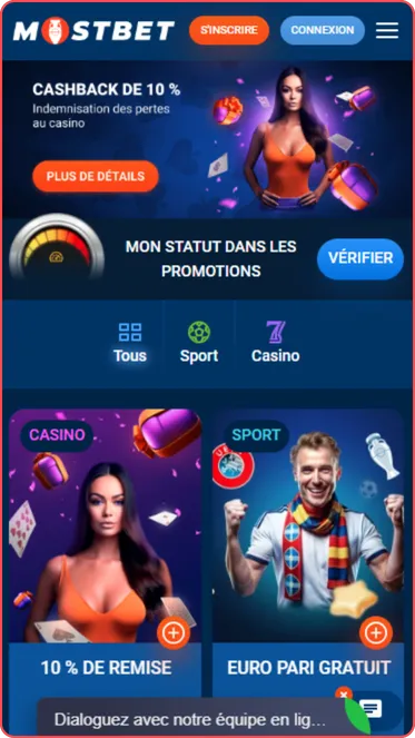 Mostbet Sport ilovasi